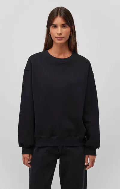 Mavi Drop Shoulder Sweatshirt In Black