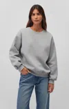 Mavi Drop Shoulder Sweatshirt In Quarry In Grey