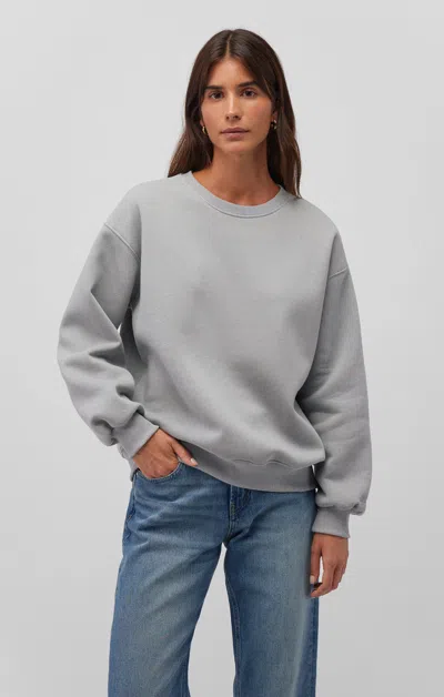 Mavi Drop Shoulder Sweatshirt In Quarry In Grey