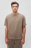 Mavi Drop Shoulder T-shirt In Brindle In Tan