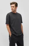 Mavi Drop Shoulder T-shirt In Pirate Black In Dark Grey