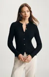 Mavi Edition Cable-knit Cardigan In Black In Black