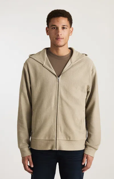 Mavi Edition Full Zip Hoodie In London Fog In Neutral