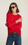 Mavi Edition Merino Wool Crew Neck Sweater In Rio Red In Red