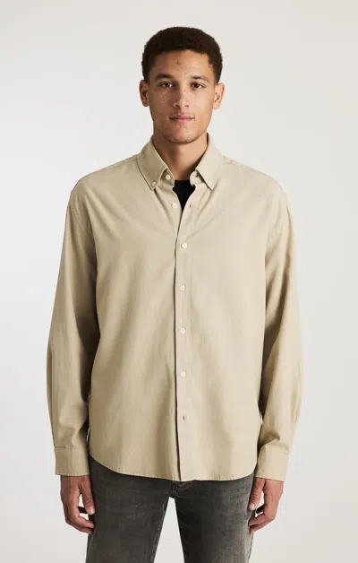 Mavi Edition Pocket Button-up Shirt In London Fog In Brown