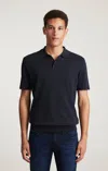 Mavi Edition Short Sleeve Polo Sweater In Total Eclipse In Blue