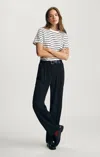 Mavi Edition Straight Leg Pants In Dark Navy In Blue