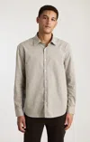 Mavi Edition Striped Button-up Shirt In Gray Flannel Zemin, White Stripe