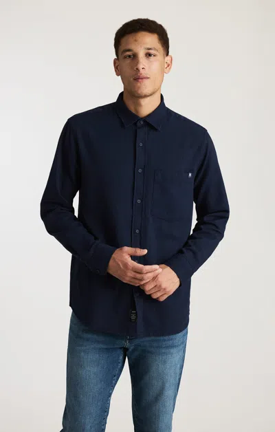 Mavi Edition Striped Button-up Shirt In Indigo In Blue