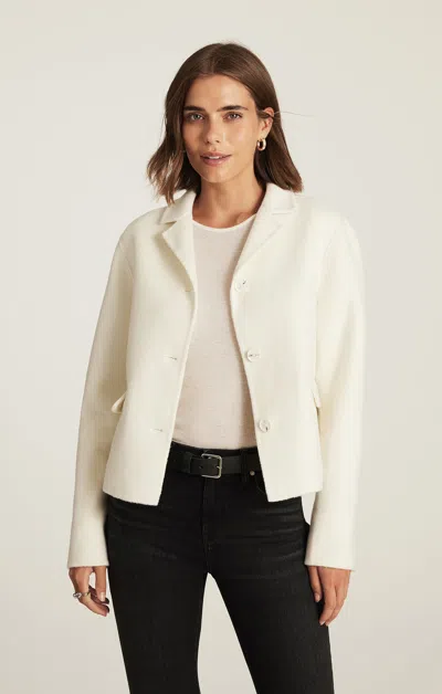 Mavi Edition Structured Jacket In Coconut Milk In White