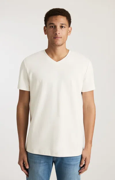 Mavi Edition V-neck T-shirt In Antique White