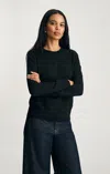 Mavi Edition Wool Crew Neck Sweater In Black In Black