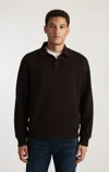 Mavi Edition Wool Polo Sweater In Ganache In Brown