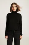 Mavi Edition Wool Turtleneck Sweater In Black In Black
