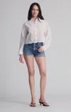 Mavi Fiora Relaxed Shorts In Shaded Brushed 90's