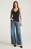 Mavi Florida Wide Leg In Dark  Classic Blue In Black