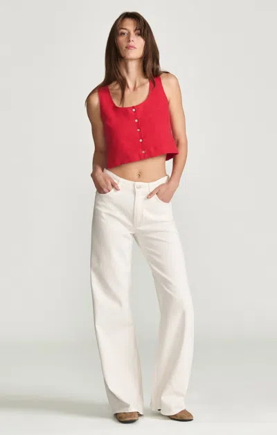 Mavi Florida Wide Leg In Off-white Classic Blue