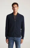 Mavi Full Zip Cardigan In Total Eclipse In Blue