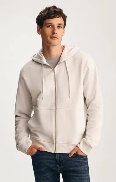 Mavi Full Zip Hoodie In Lunar Rock In Neutral