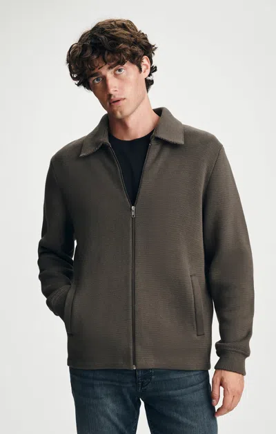 Mavi Full Zip Sweater In Brown