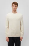 Mavi Fuzzy Sweater In Almond Milk In White