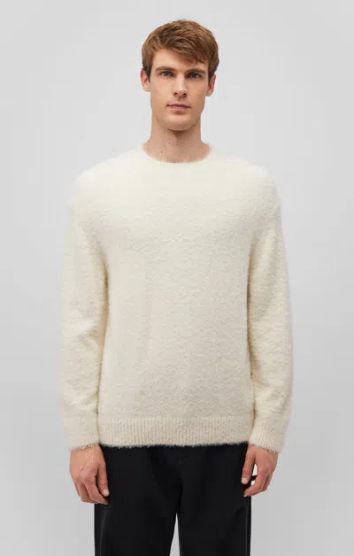 Mavi Fuzzy Sweater In Almond Milk In White