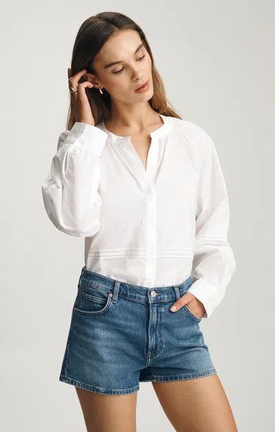 Mavi Garcia Mini Shorts In Mid Brushed Classic Blue