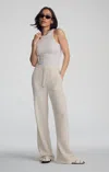 Mavi Gauze Pants In Grey Stripe In Beige