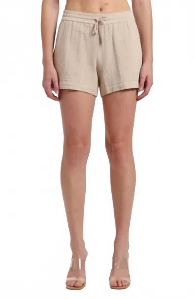 Mavi Gauze Pull On Short In Antique White In Neutral