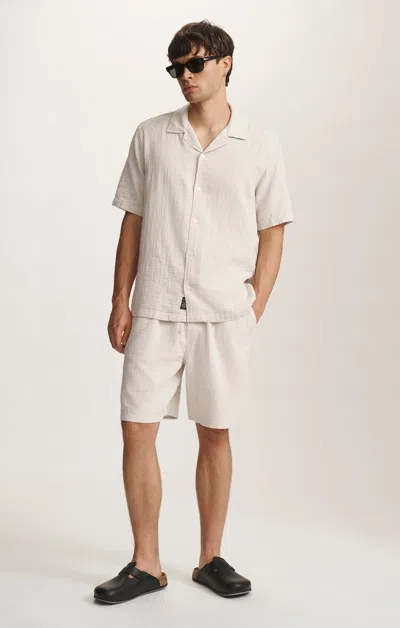 Mavi Gauze Shorts In Silver Birch In Sand