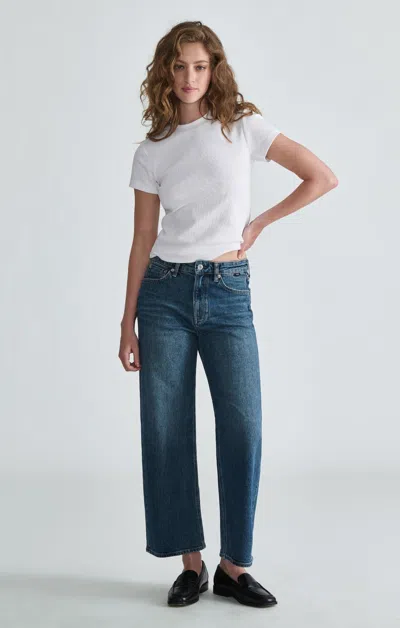 Mavi Genova Baggy Jeans In Dark Shaded Classic Blue In Dark Blue