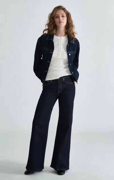 Mavi Grace Flare Jeans In Night Rinse Classic Blue In Dark Blue