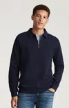 Mavi Half Zip Sweatshirt In Baritone Blue In Blue