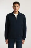 Mavi Half Zip Sweatshirt In Dark Sapphire In Brown