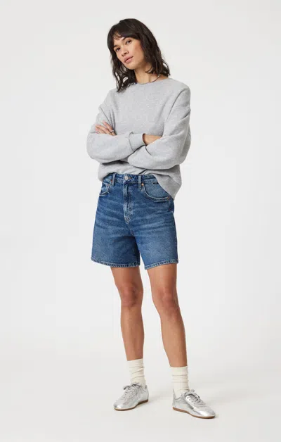 Mavi Heidi Long Shorts In Dark 90's In Dark Blue