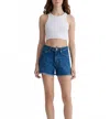 Mavi Heidi Shorts In Indigo 90's In Blue