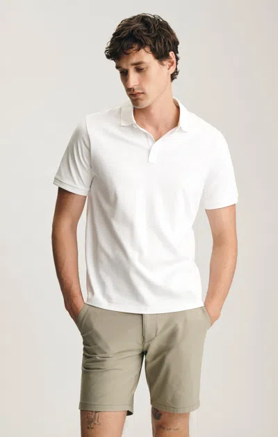 Mavi Interlock Polo T-shirt In White