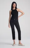 Mavi Ivy Slim Cargo In Black Flex Blue In Black