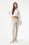 Mavi Ivy Slim Cargo In Grey Luxe Twill In Grey