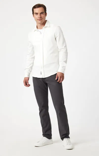 Mavi Jake Slim Leg In Ash Luxe Twill In Dark Grey