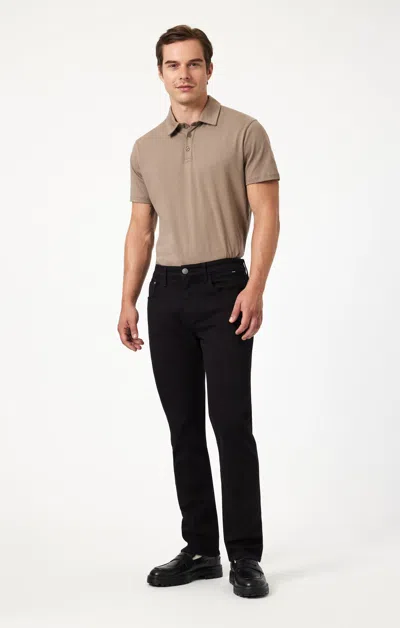 Mavi Jake Slim Leg In Black Feather Blue