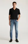 Mavi Jake Slim Leg In  Brushed Classic Blue In Blue