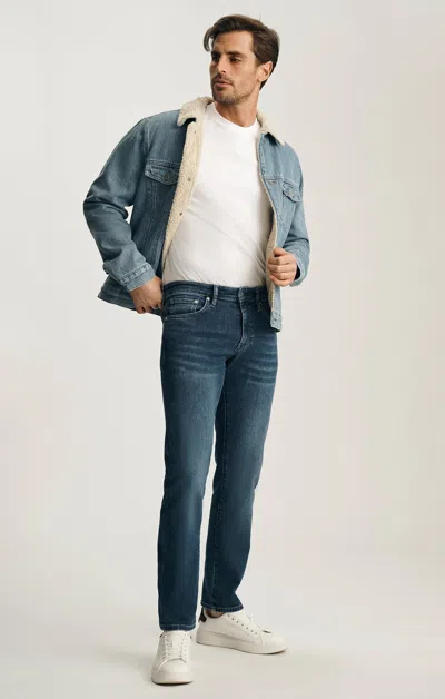 Mavi Jake Slim Leg In Dark Brushed Classic Vintage In Blue