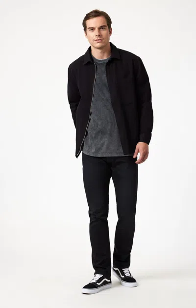 Mavi Jake Slim Leg In Dark Smoke Supermove In Black