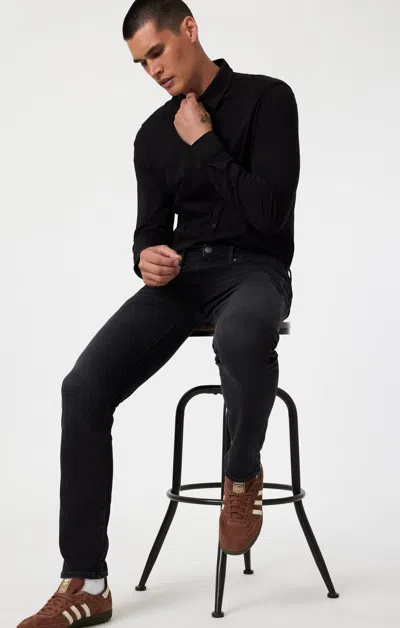 Mavi Jake Slim Leg In Deep Smoke Active Comfort In Dark Grey