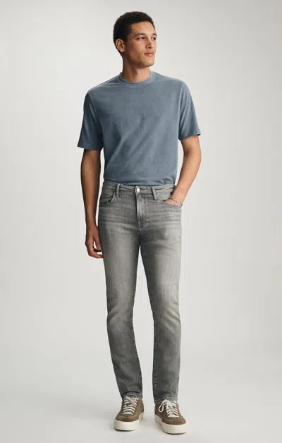 Mavi Jake Slim Leg In Grey Brushed Feather Blue In Gray