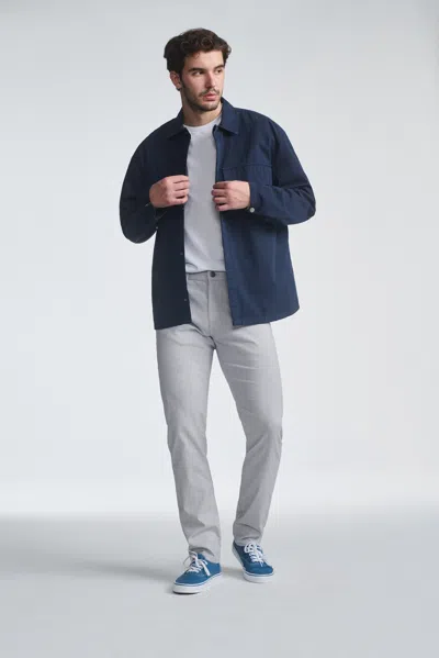 Mavi Jake Slim Leg In Grey Linen Stripe
