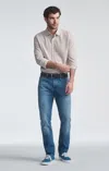 Mavi Jake Slim Leg In Indigo Brushed Classic Blue In Medium Blue