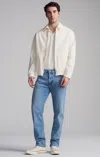 Mavi Jake Slim Leg In Light Tonal Brushed Supermove In Light Blue
