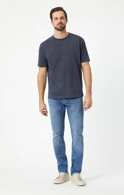 Mavi Jake Slim Leg In Mid Brushed Williamsburg In Medium Blue